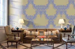 Обои GT1021 фото в интерьере кабинета превью