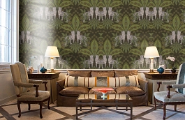 Обои Ins1 005 фото в интерьере кабинета превью