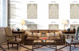 Обои Lac9 002 A2 фото в интерьере кабинета превью