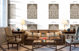 Обои Lac9 012 A2 фото в интерьере кабинета превью