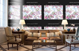 Обои Q10006A-1 фото в интерьере кабинета превью