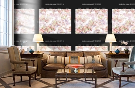 Обои Q10221A-1 фото в интерьере кабинета превью