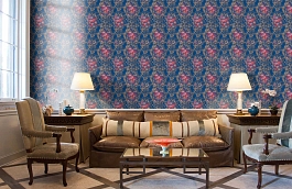 Обои V10021 фото в интерьере кабинета превью