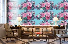 Обои V9018 фото в интерьере кабинета превью