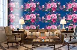 Обои V9021 фото в интерьере кабинета превью