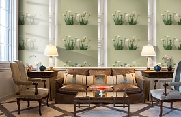 Обои 5005 фото в интерьере кабинета превью