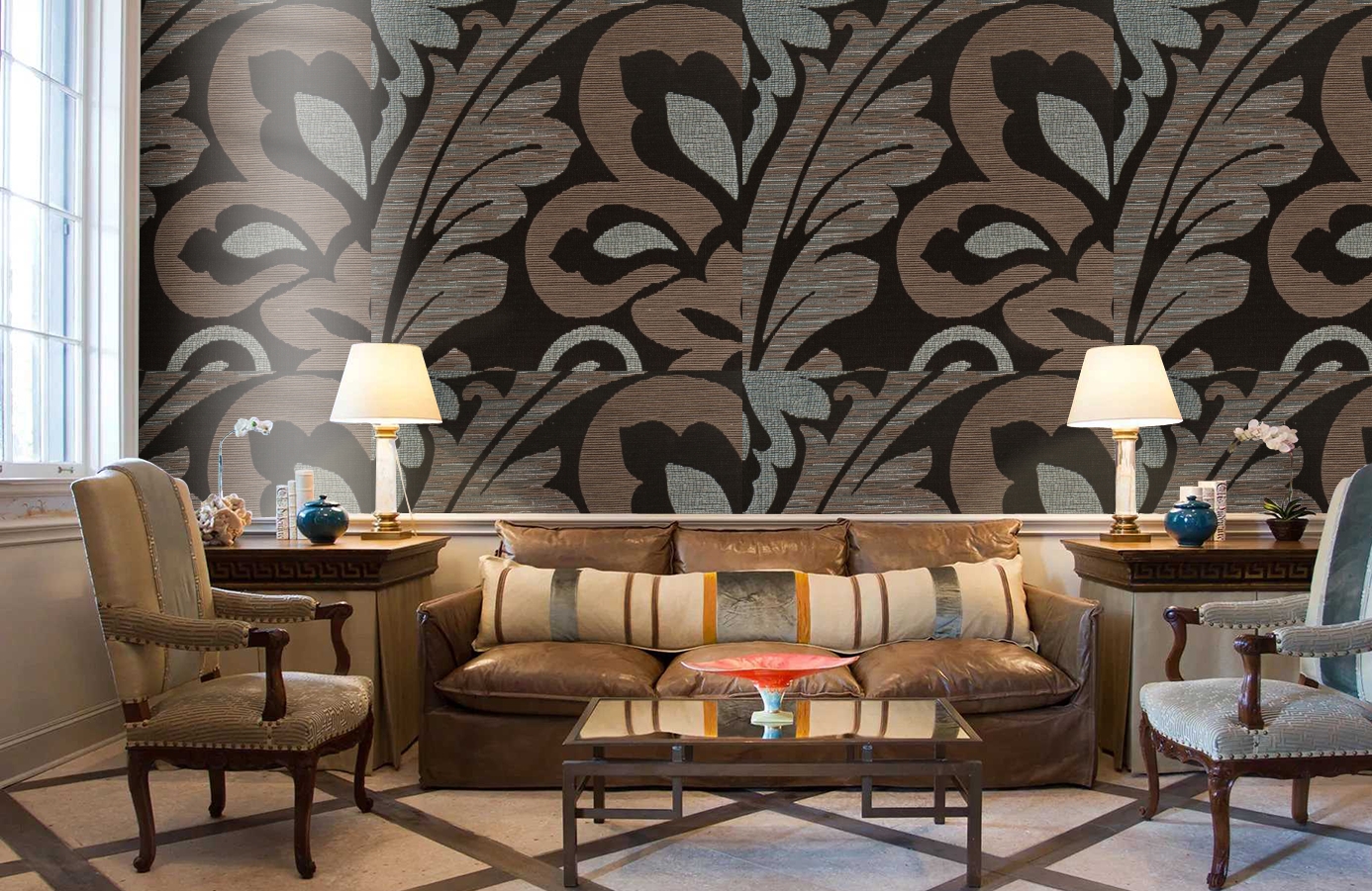 Обои 185006 фото в интерьере кабинета Обои 185006 фото в интерьере кабинета