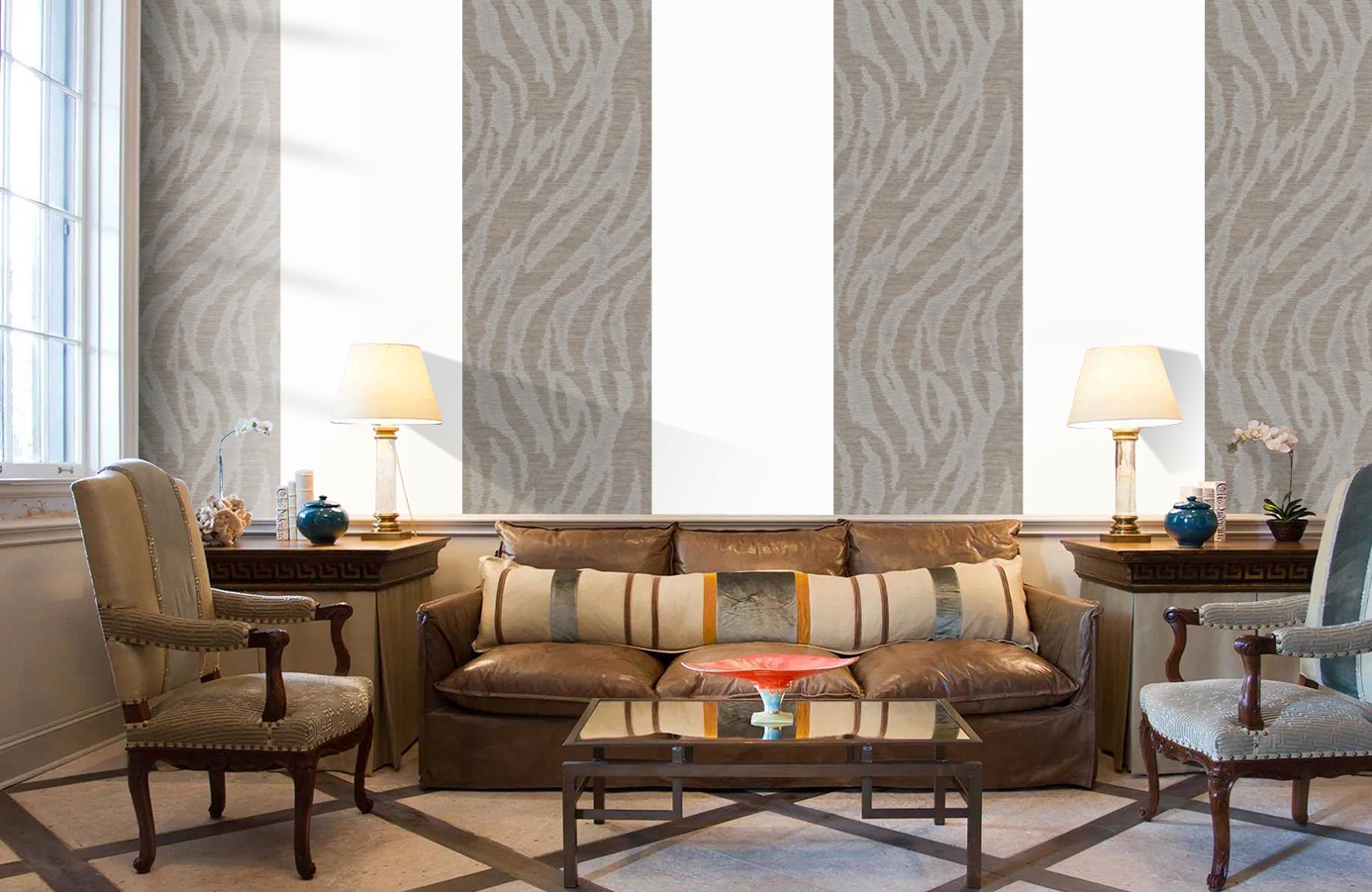 Обои 185025 фото в интерьере кабинета