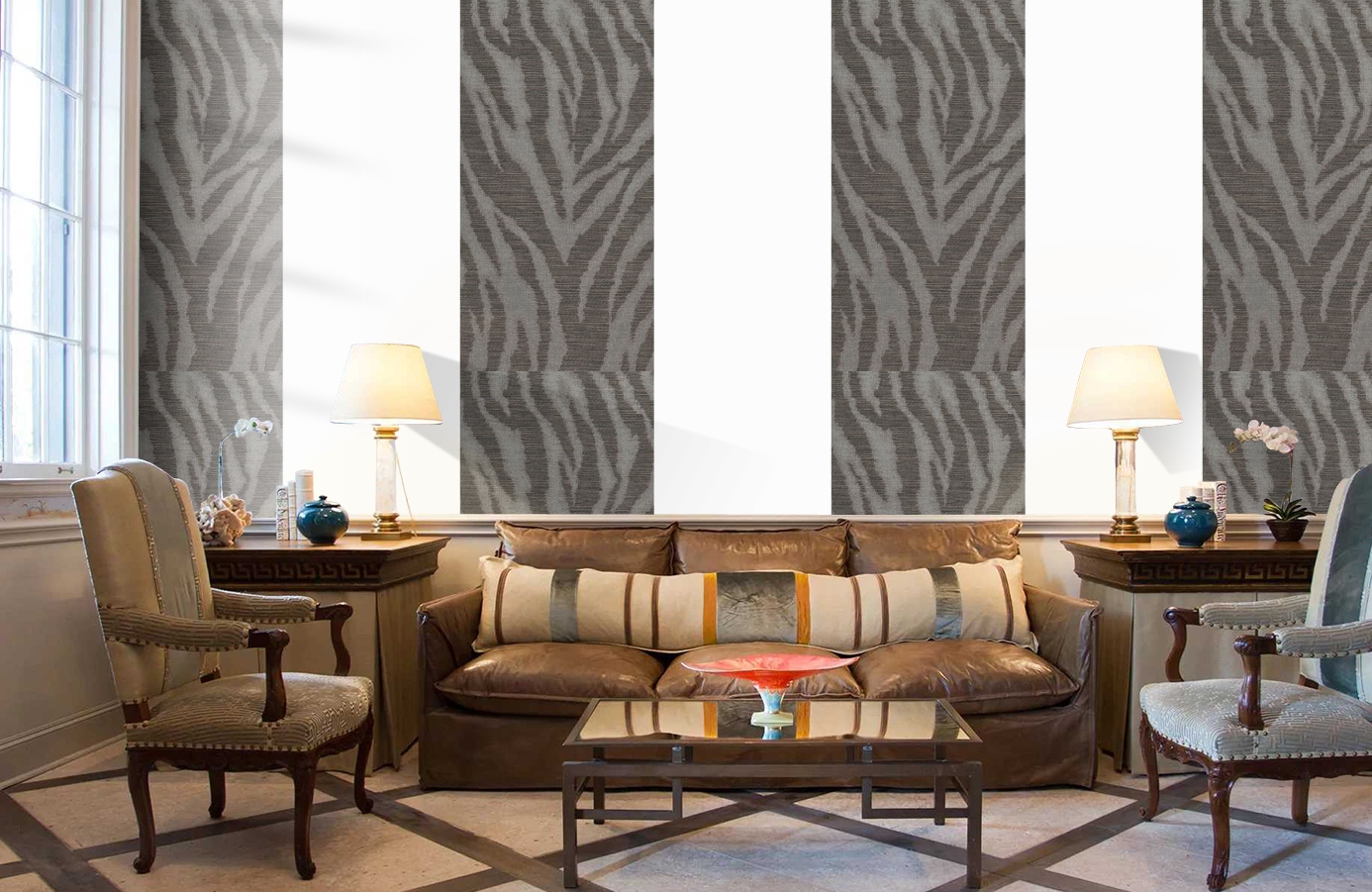 Обои 185026 фото в интерьере кабинета