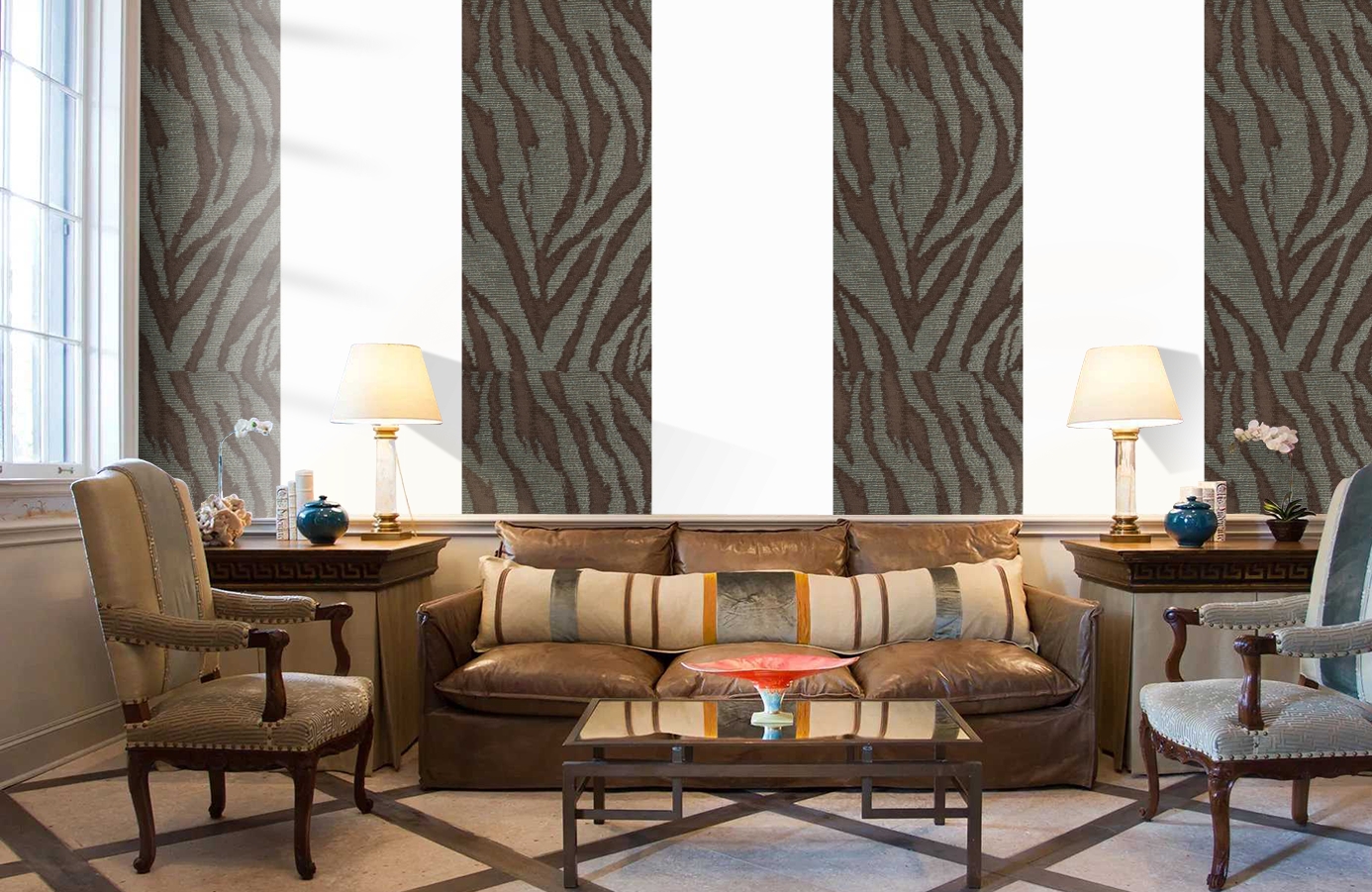 Обои 185028 фото в интерьере кабинета