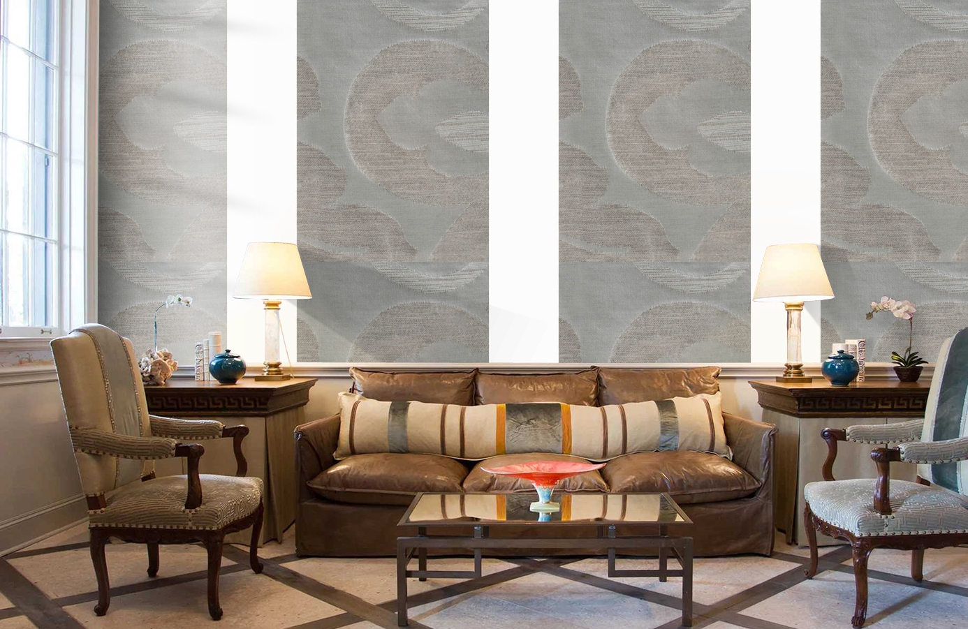 Обои 185050 фото в интерьере кабинета