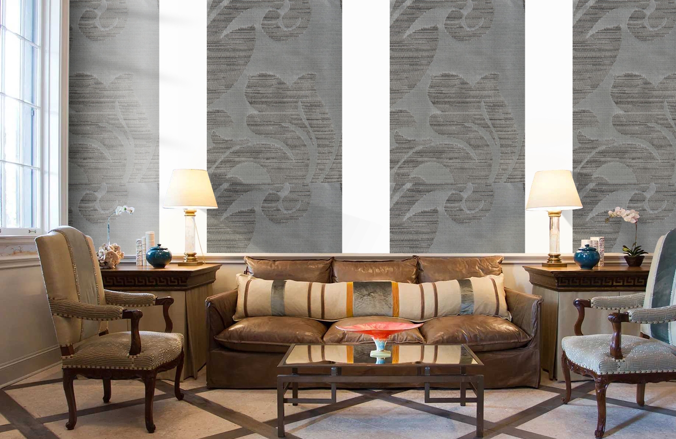 Обои 185051 фото в интерьере кабинета