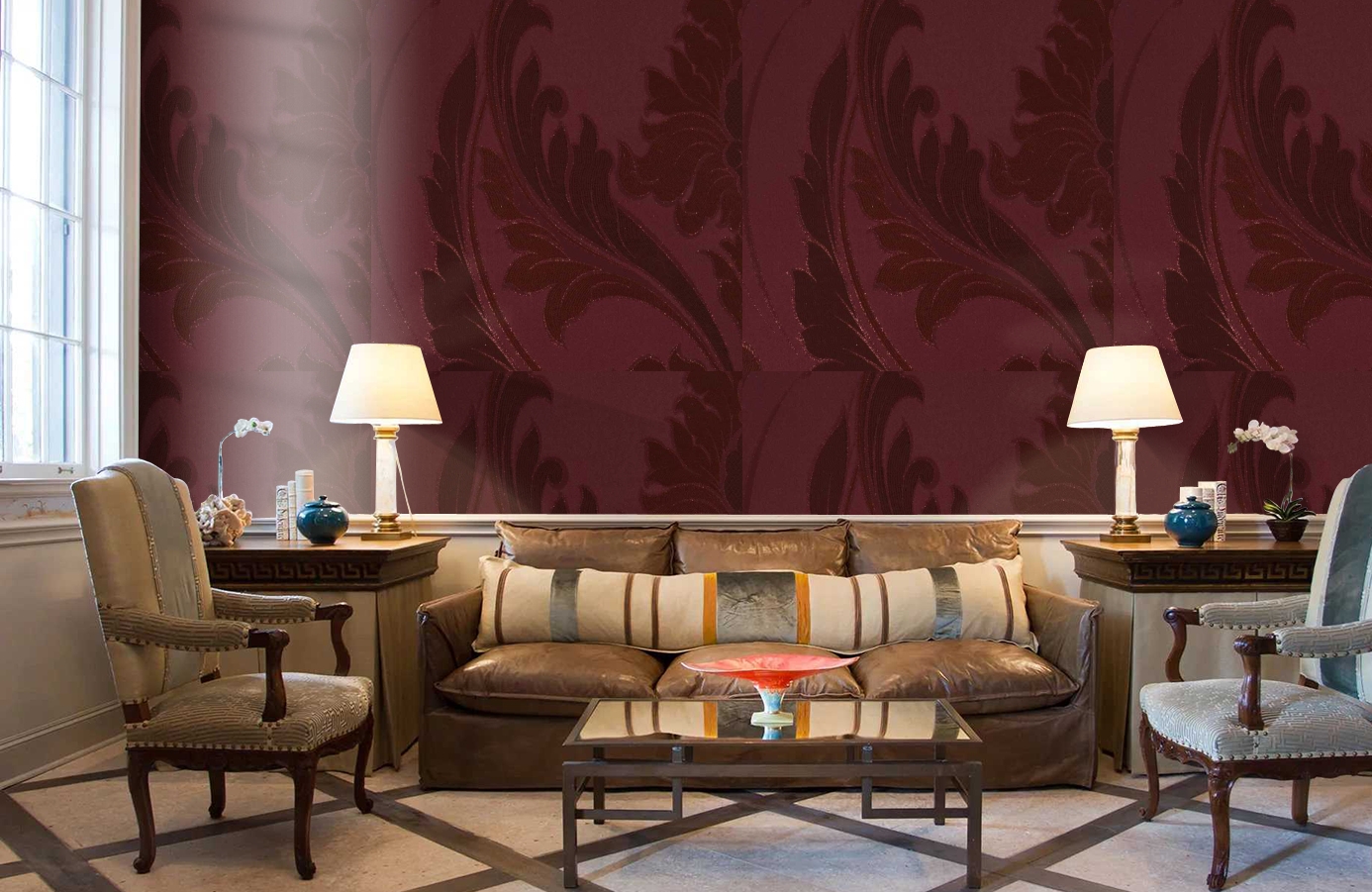 Обои 245006 фото в интерьере кабинета