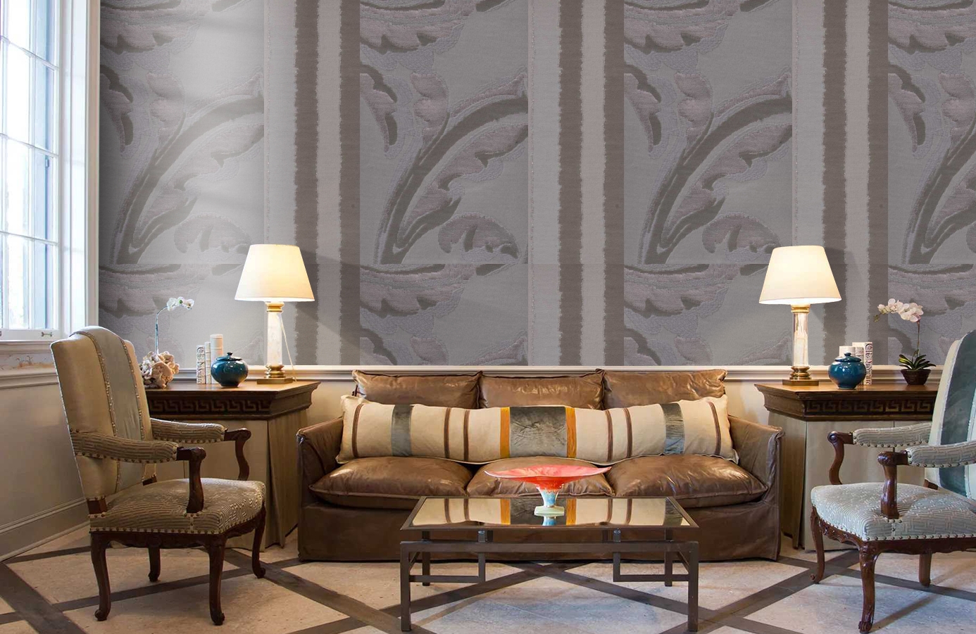 Обои 245038 фото в интерьере кабинета