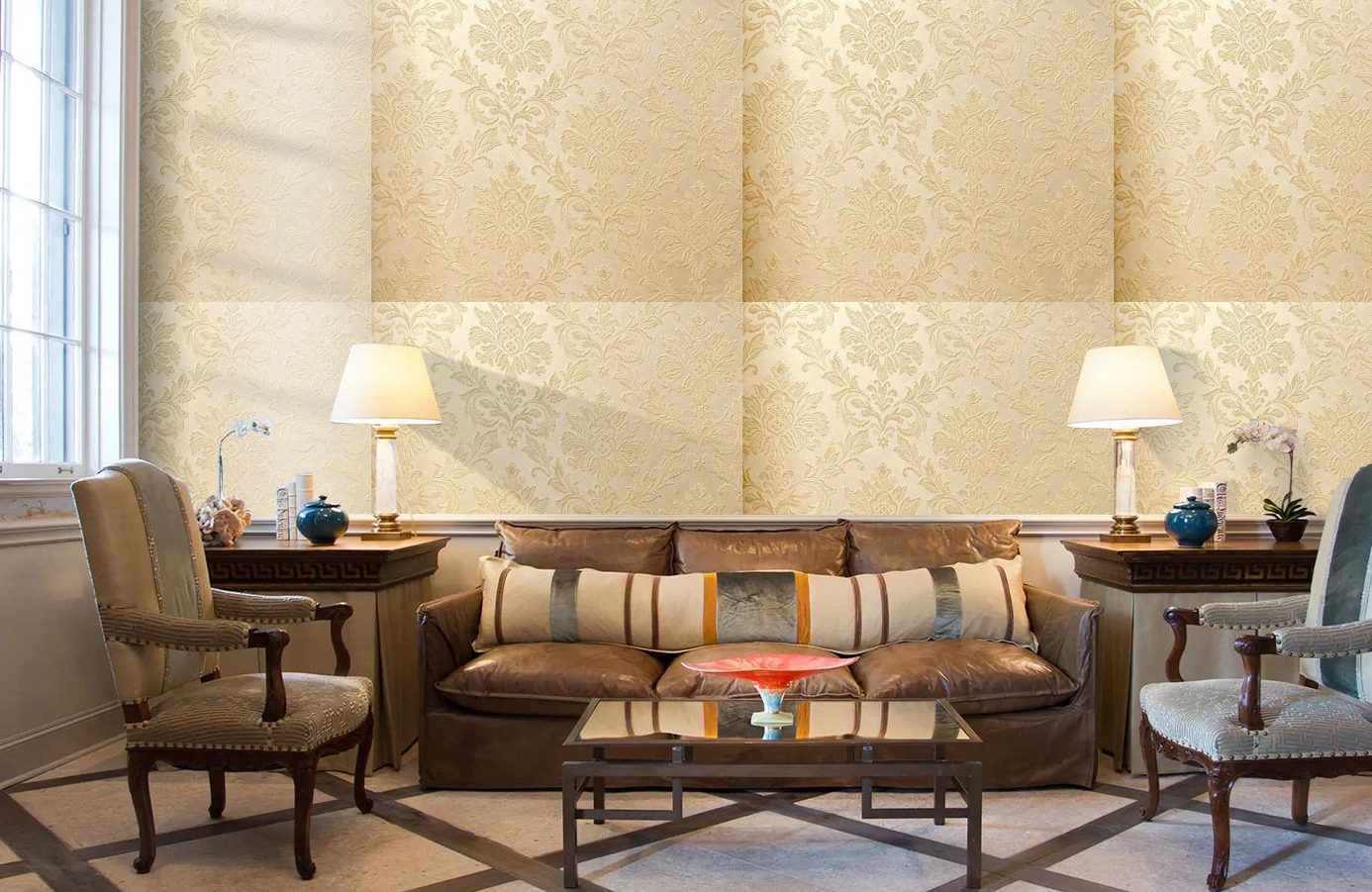 Обои 4540-E1 фото в интерьере кабинета