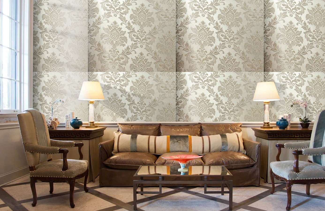 Обои 4540-G2 фото в интерьере кабинета