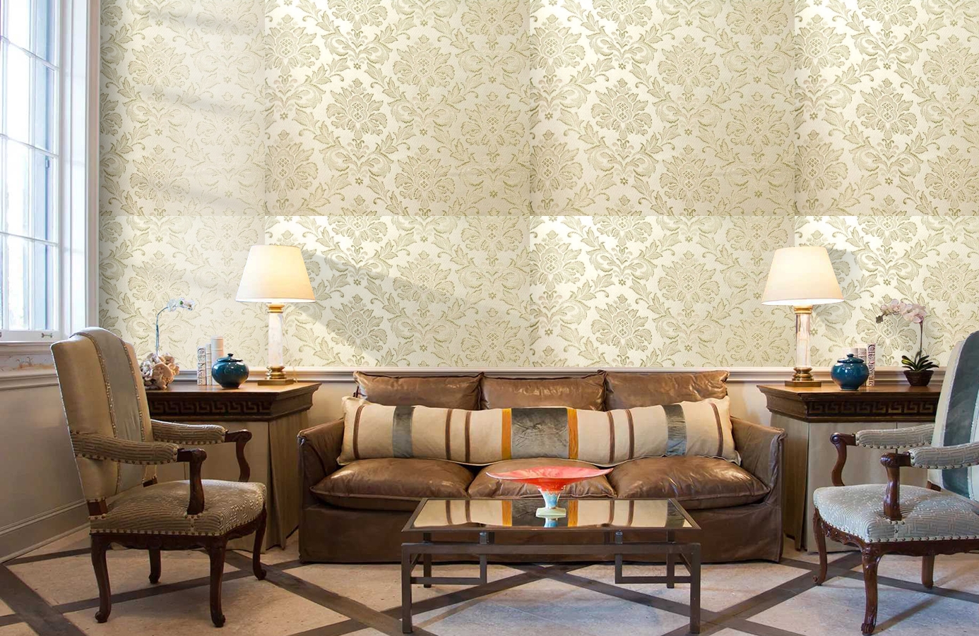 Обои 4540-V1 фото в интерьере кабинета