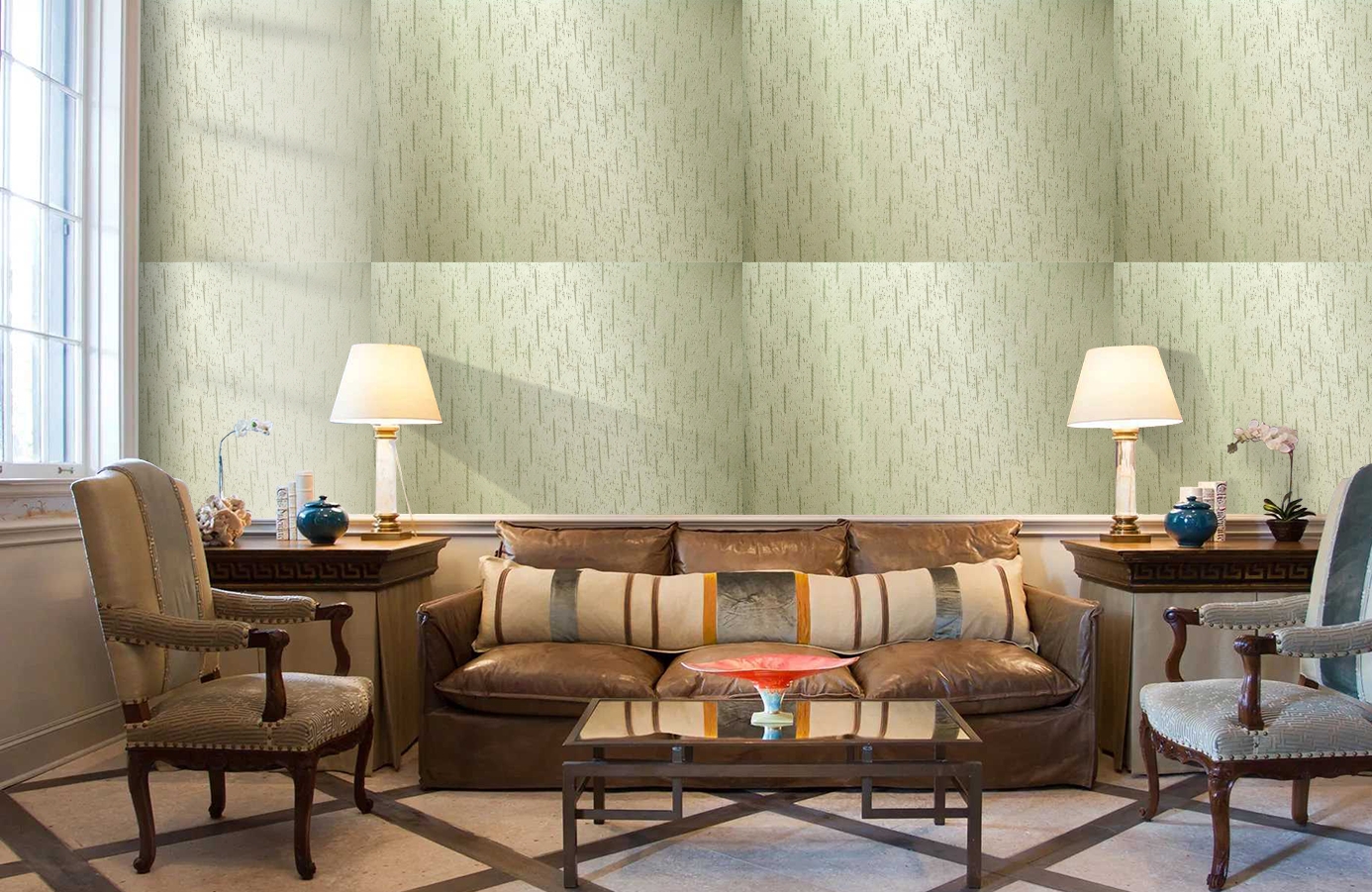 Обои 4580-V1 фото в интерьере кабинета