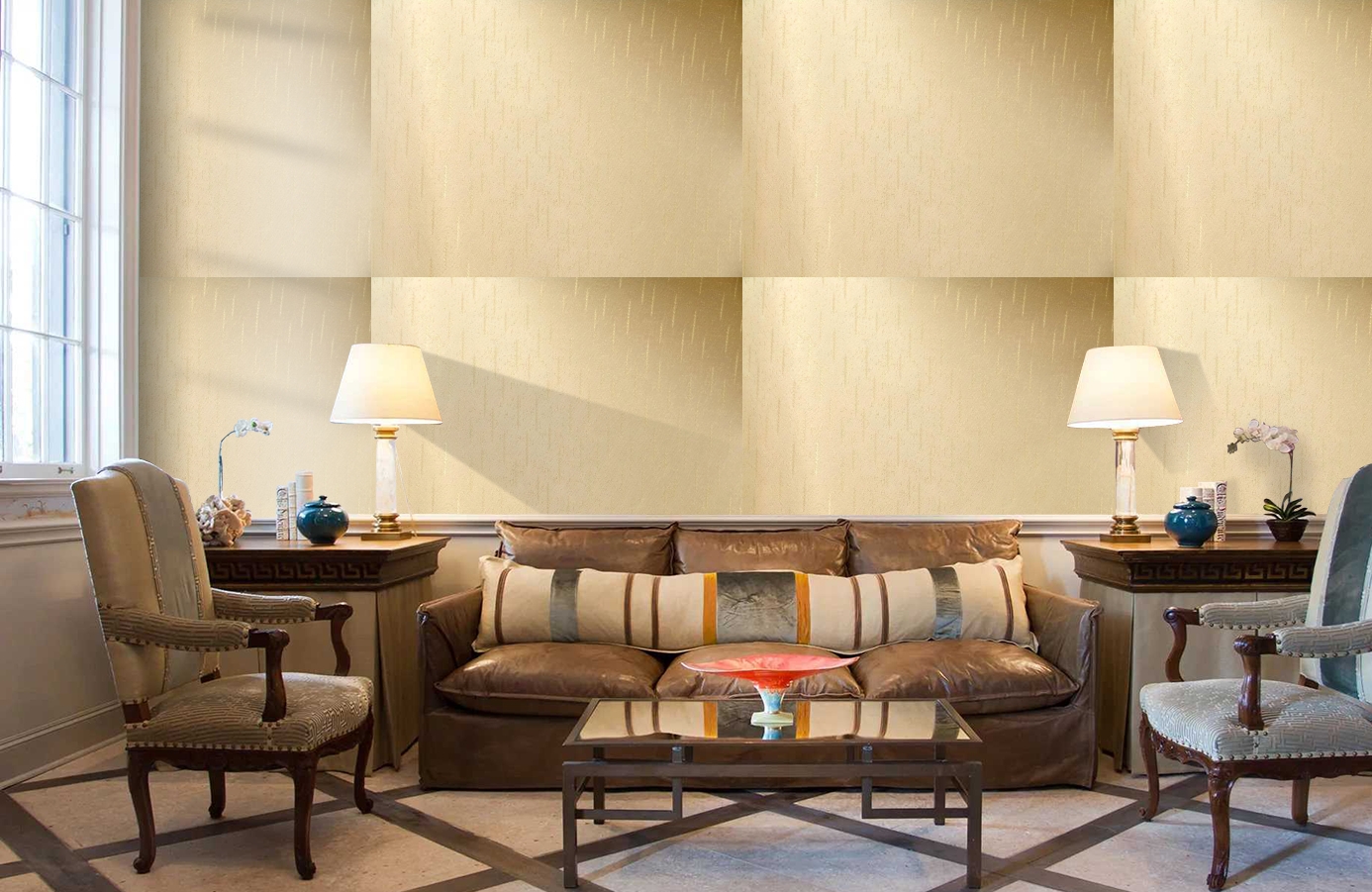 Обои 4580-Y1 фото в интерьере кабинета