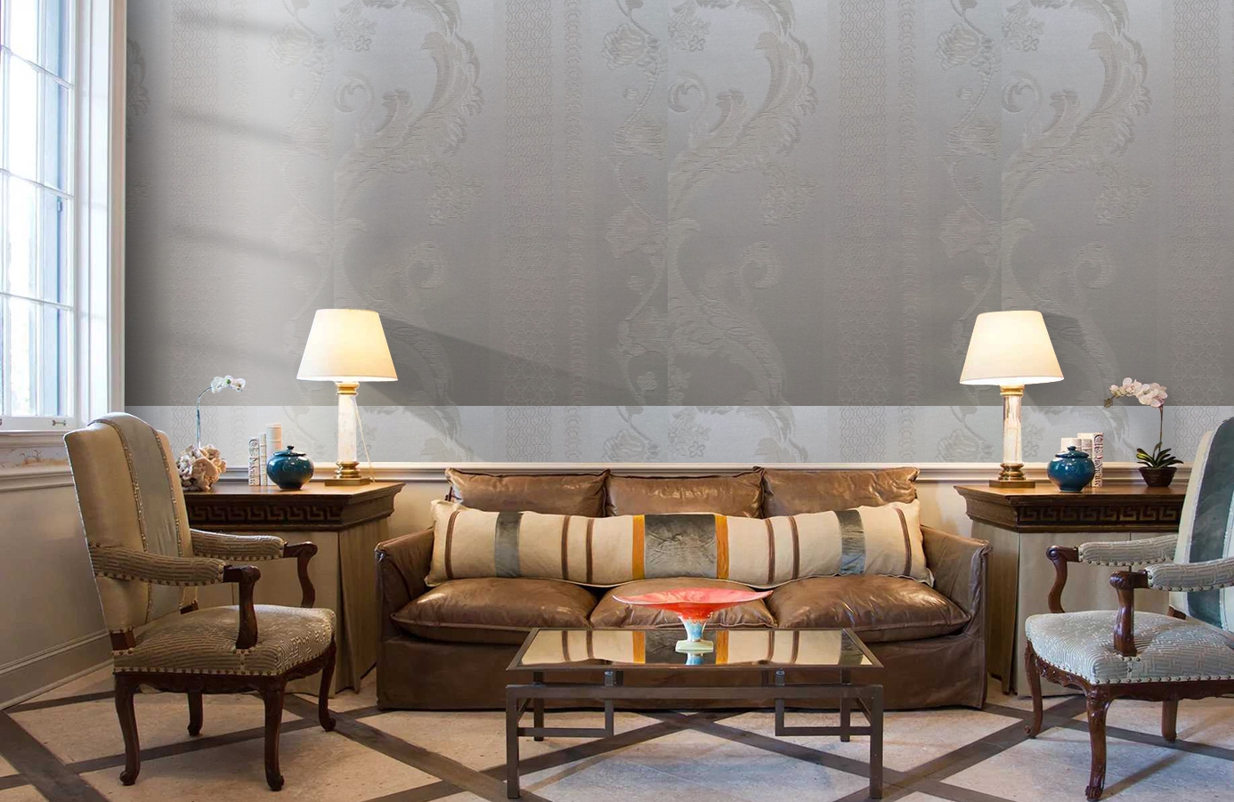 Обои 4610-E1 фото в интерьере кабинета