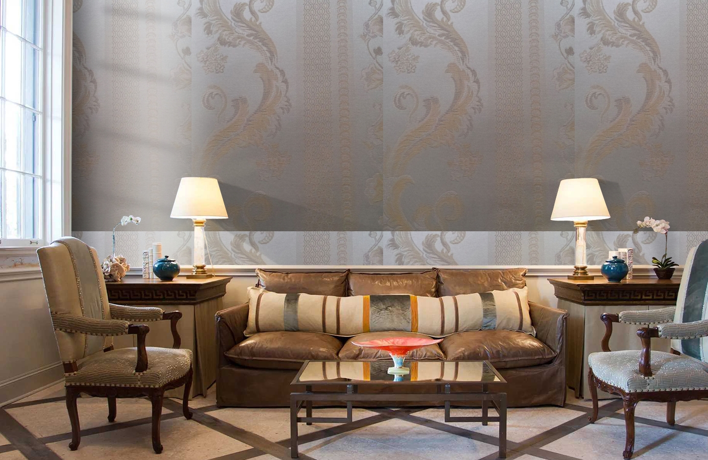 Обои 4610-E2 фото в интерьере кабинета