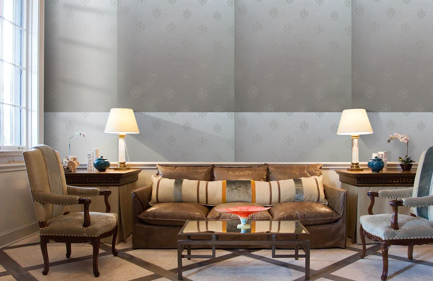 Обои 4620-E1 фото в интерьере кабинета Обои 4620-E1 фото в интерьере кабинета