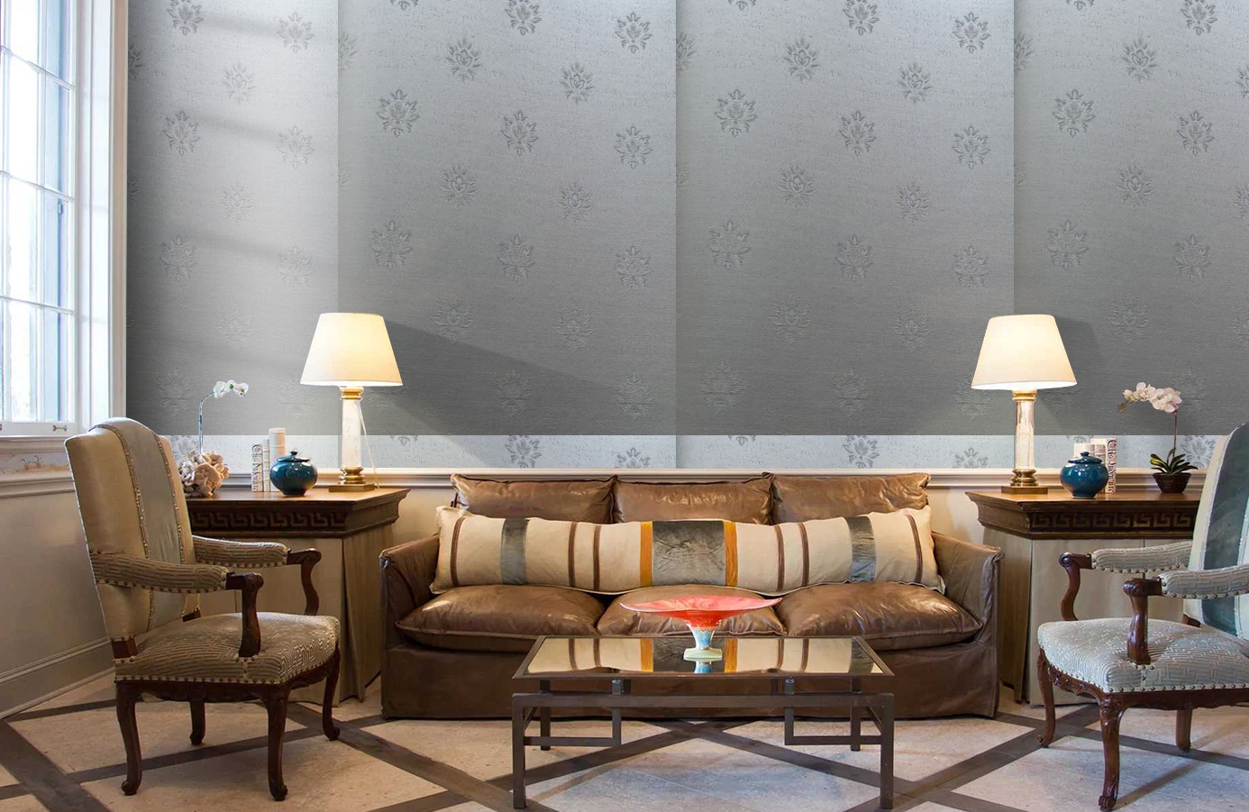 Обои 4620-G1 фото в интерьере кабинета Обои 4620-G1 фото в интерьере кабинета