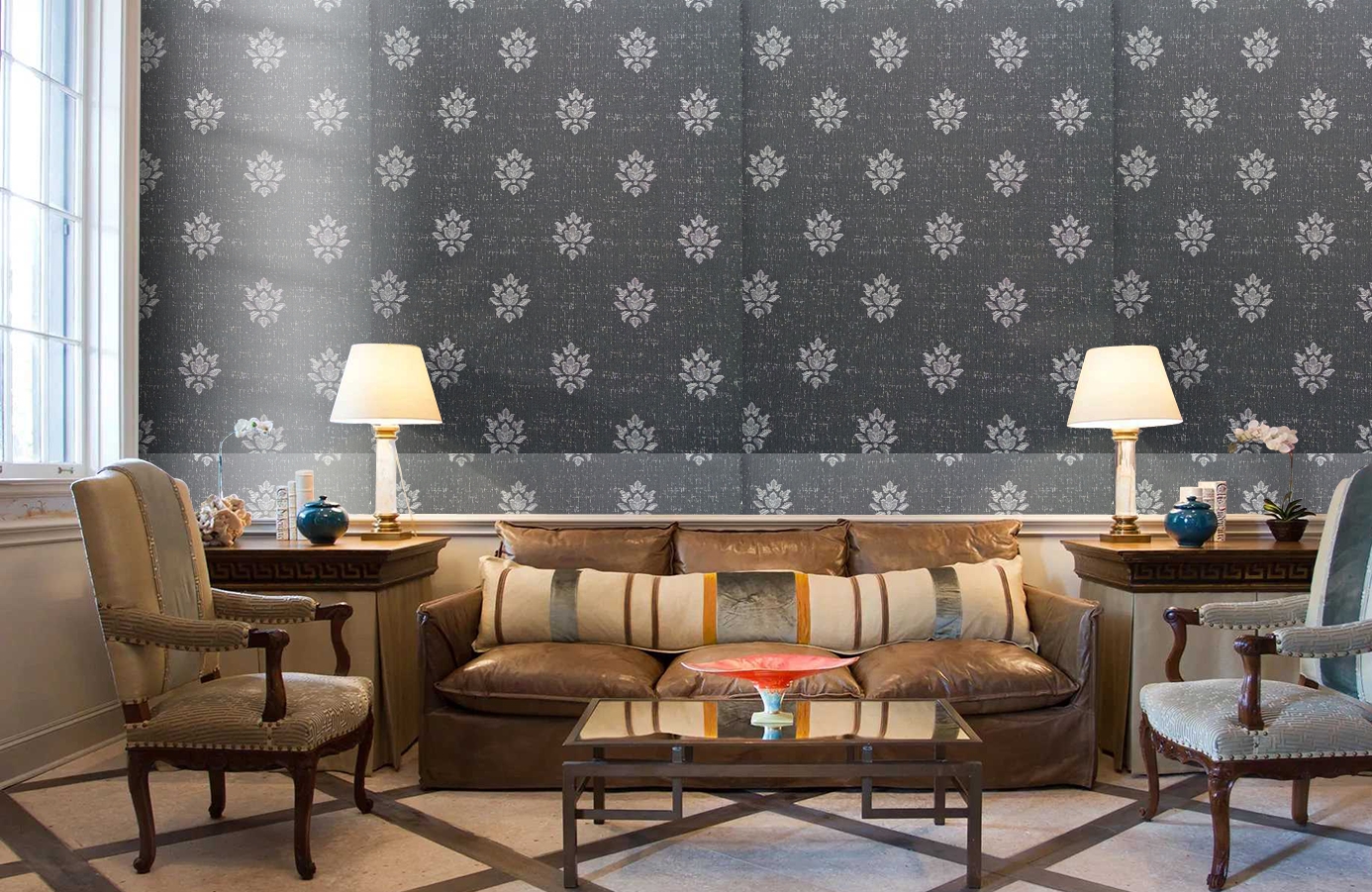 Обои 4620-KK2 фото в интерьере кабинета Обои 4620-KK2 фото в интерьере кабинета