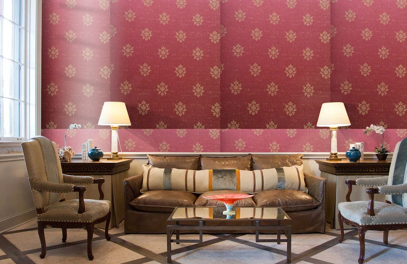 Обои 4620-RR2 фото в интерьере кабинета