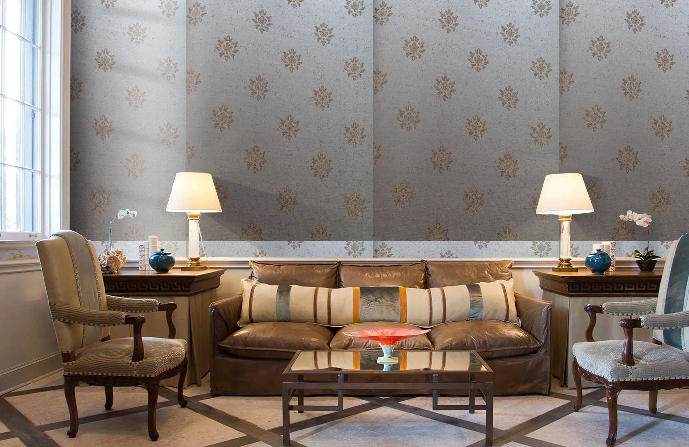 Обои 4620-Y1 фото в интерьере кабинета