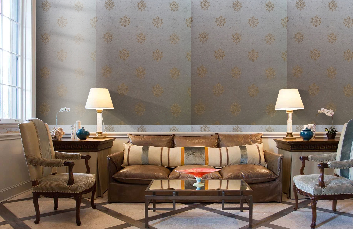 Обои 4620-Y2 фото в интерьере кабинета