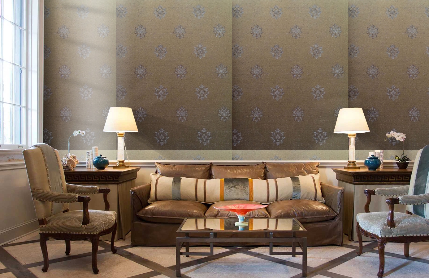 Обои 4620-YY1 фото в интерьере кабинета