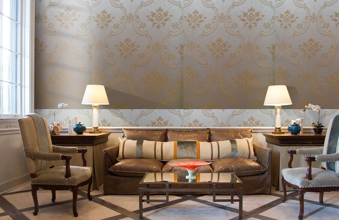 Обои 4630-Y2 фото в интерьере кабинета