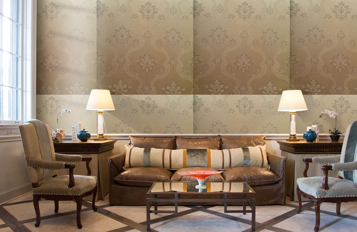 Обои 4630-YY2 фото в интерьере кабинета