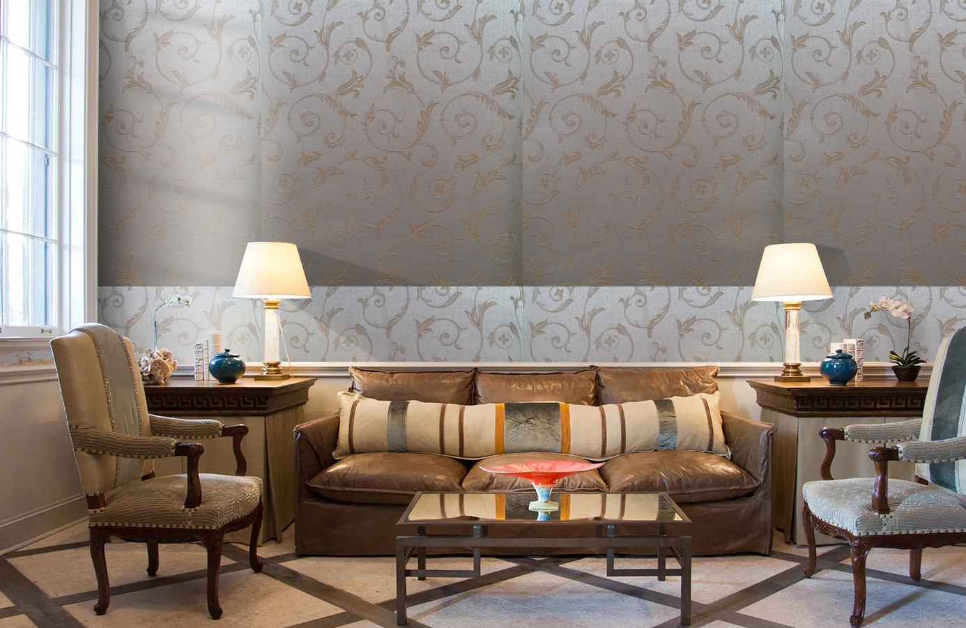 Обои 4640-E2 фото в интерьере кабинета