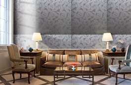 Обои 4640-M1 фото в интерьере кабинета превью