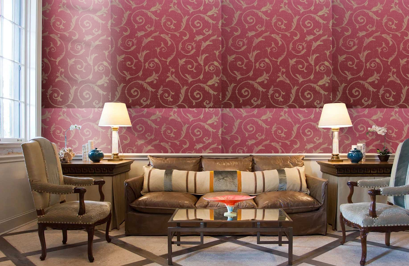 Обои 4640-RR2 фото в интерьере кабинета