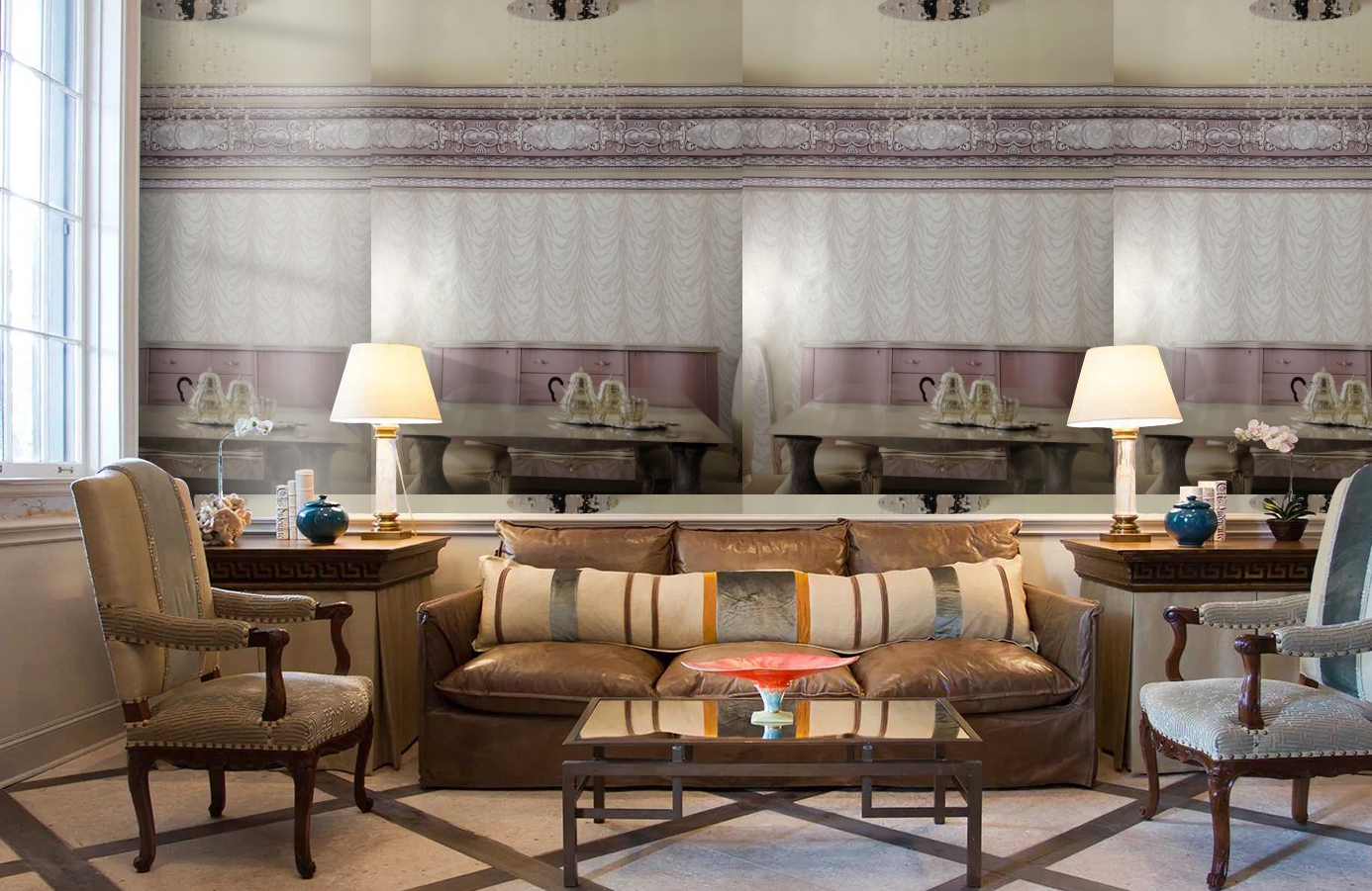 Обои 81312 фото в интерьере кабинета