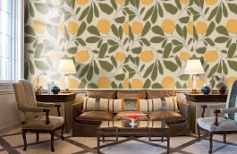 Обои CRF3 004 фото в интерьере кабинета превью