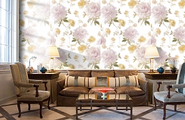 Обои FL4 001 фото в интерьере кабинета превью