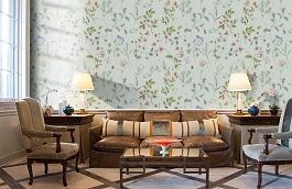 Обои FL5 006 фото в интерьере кабинета превью