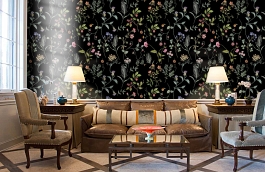 Обои FL5 011 фото в интерьере кабинета превью