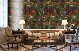 Обои FL9 011 фото в интерьере кабинета превью