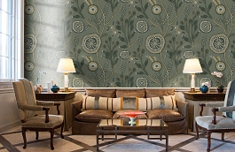 Обои PLZ3 005 фото в интерьере кабинета превью