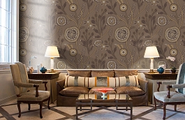 Обои PLZ3 010 фото в интерьере кабинета превью