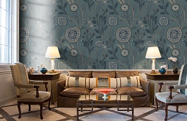 Обои PLZ3 018 фото в интерьере кабинета превью