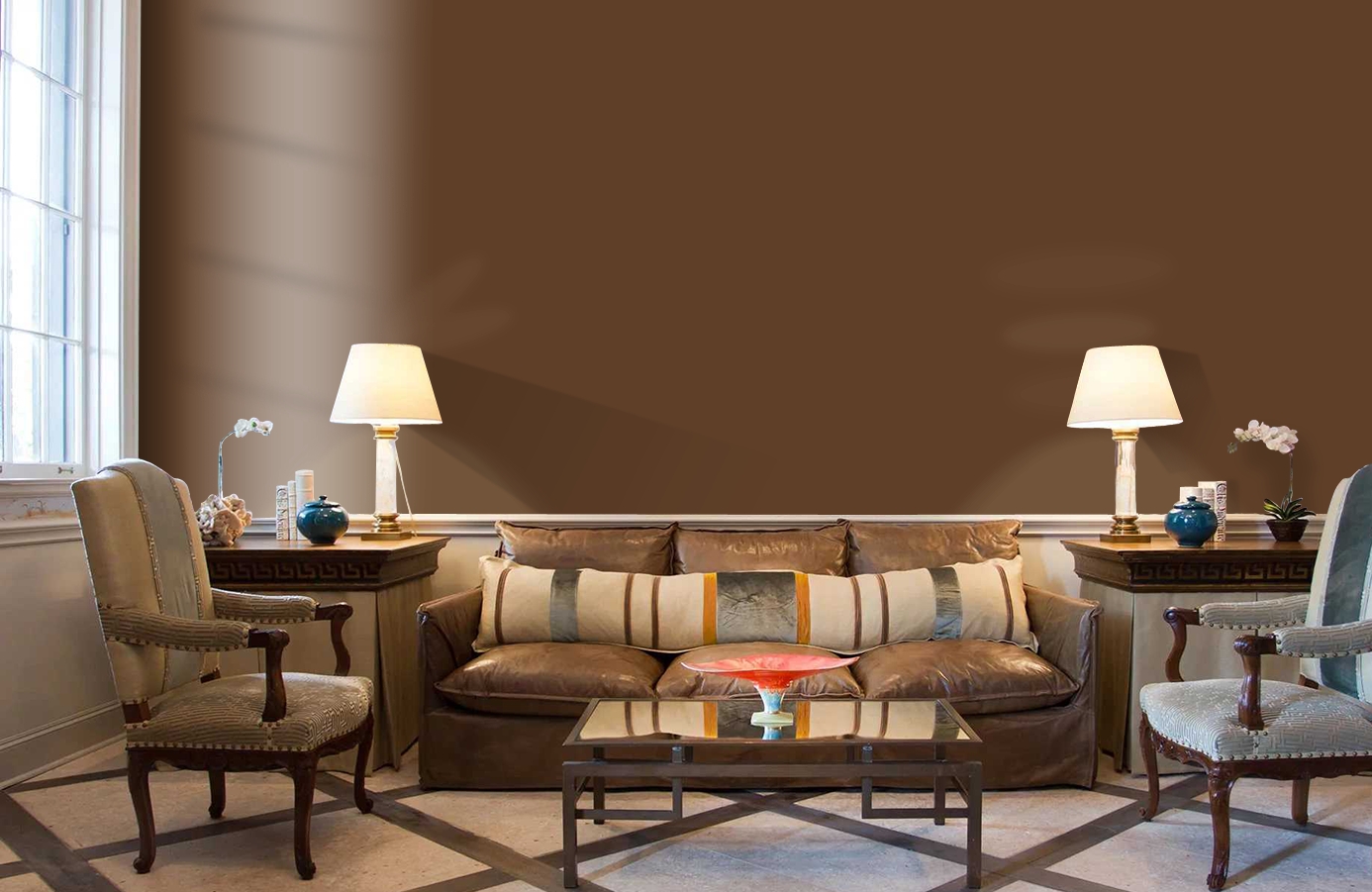 Обои AM7 009/4 фото в интерьере кабинета