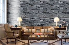 Обои 1603-1 фото в интерьере кабинета превью