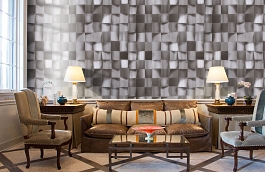 Обои 1615-1 фото в интерьере кабинета превью