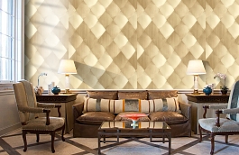 Обои 1619-1 фото в интерьере кабинета превью